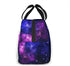 Purple Galaxy Insulated Lunch Bag for Women Lunch Box Cooler Tote Bag with Pocket Reusable Lunch Bag for Work School Hiking Picnic