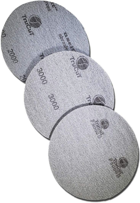 TruCut Sanding Pads | 3 Pack High | 5" Diameter | Sanding Pads Made for Bowling Balls