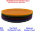 Everyday Plastic Reusable Plates BPA Free Dishwasher Safe Microwaveable set of 12 Great for Dinner Indoor Outdoor Use(Multi-color)