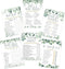 Bridal Shower Games (Set of 6 Fun Activities for 25 Guests), Greenery Floral Eucalyptus Theme