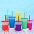 Color Changing Cups Tumblers with Lids Straws - 16oz Kids Tumblers Reusable Plastic Cold Cups for Adults