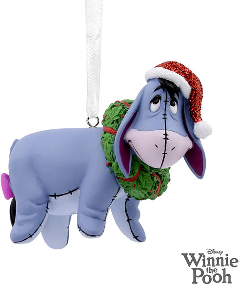 Hallmark Christmas Ornaments, Disney Winnie the Pooh Eeyore With Wreath Ornament