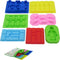 Nuoda Chocolate Candy Silicone Mold, Building Blocks Ice Tray, Robots and Cars Fondant Mold with Children Party Drawstring Gift Bag-Easy to Use and Clean