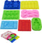 Nuoda Chocolate Candy Silicone Mold, Building Blocks Ice Tray, Robots and Cars Fondant Mold with Children Party Drawstring Bag-Easy to Use and Clean