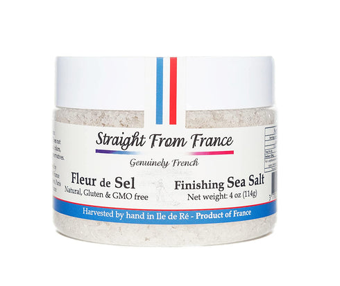 Straight from France French Fleur De Sel Finishing Sea Salt (4 Ounce (Pack of 1))
