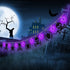 Halloween String Lights Decoration Battery Operated LED Spider String Lights with Twinkle Skeleton Banner for Halloween Garden Indoor, Porch Outdoor Decorations