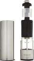 Pepper Grinder with Light - Battery Operated Pepper or Salt Mill - Stainless Steel - Easy Grip - Easy to Use - Sleek Modern Design