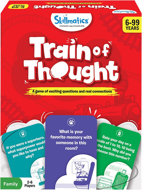 Skillmatics Card Game : Train of Thought | Gifts, Family Connection & Conversation Starters for 6 Year Olds and Up