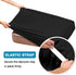High Stretch Seat Cushion Cover Sofa Cushion Furniture Protector fot Sofa Seat Sofa Slipcover Sofa Cover Soft Flexibility with Elastic Bottom (3 Pieces Cushion Covers, Black)