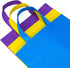 Aneco 24 Pack 11.5 by 11.5 Inches Bottom Birthday Party Bags Non-Woven Treat Bags Easter Egg Hunt Gift Bag Rainbow Colors with Handles, 6 Colors