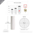 WGV Ceramic Cylinder Vase Width 5" Height 12" Elegant Unique Modern Matte Floral Container Planter Pot Centerpiece for Event Party Wedding Office Home Decor, Smooth White 1 Piece