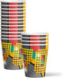 70's Birthday Party Supplies Set Plates Napkins Cups Tableware Kit for 16