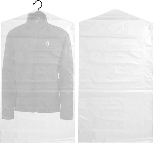 Dry Cleaner Bags,50 Pack Garment Dry Cleaning Cover Bags Garment Clothes Cover Protector Bags,Gusseted Hanger Bags for Bulky Clothes, 39.3 × 23.6 Inches