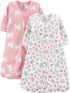 Simple Joys by Carter's Unisex Babies' Microfleece Sleepbag Wearable Blanket, Pack of 2
