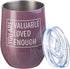DiverseBee Inspirational Gifts for Women, Men, Best Friend, Mom, Sister, Wife, Girlfriend, Boss, Coworker, Nurses, Thank You Encouragement Birthday Wine Gifts,Insulated Wine Tumbler with Lid (Plum)