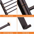 Towel Rack, 4-Arm Swivel Towel Hanger for Bathroom, Towel Bars Swing Out Wall Mounted Towel Racks Oil Rubbed Bronze