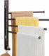 Towel Rack, 4-Arm Swivel Towel Hanger for Bathroom, Towel Bars Swing Out Wall Mounted Towel Racks Oil Rubbed Bronze