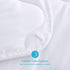 HOMBYS Lightweight Twin Down Alternative Quilted Comforter Twin Size - All Season Plush Microfiber - Machine Washable Duvet Insert- Warmth Bed Comforter ( Twin, White)