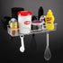 SANNO Strong Suction Cup Shower Caddy Bath Shelf Storage Combo Organizer, No Damage Suction Cup,Rustproof Wire Basket for Kitchen & Bathroom Accessories - Rustproof Stainless Steel
