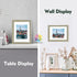 MBC MAT BOARD CENTER,11x14 Ornate Picture Frame, Silver Beige Color,Matted to 8x10 - White Mat - Tempered Glass