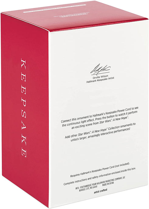Hallmark Keepsake Christmas Ornament 2021, Star Wars: A New Hope Collection C-3PO and R2-D2, Storytellers Light and Sound