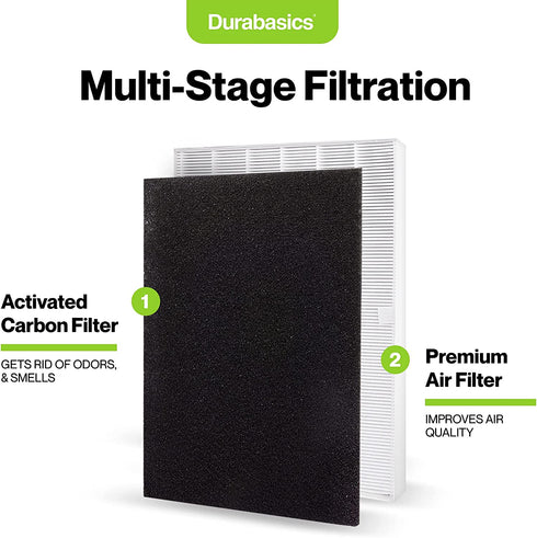 Durabasics Air Filter for Winix C545 Replacement Filter & Winix Replacement Filter C545-1 Air Filter & 4 Activated Carbon Pre-Filters -Replacement for Winix Filter S, C545 Filter & Winix Filter C545