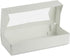 Beautiful White Paperboard Auto-Popup Bakery Box 12.5" Length x 5.5" Width x 2.25" Height Clear Window for Product Visibility by MT Products (Pack of 15)