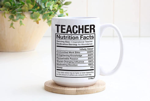 Teacher Appreciation Gifts Christmas Day Gift Boyfriend Girlfriend Coffee Mug Cup Funny Gift for Spanish Math Drama English Special Education Music History Science Kinder Garden Elementary Teachers