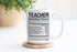Teacher Appreciation Gifts Christmas Day Gift Boyfriend Girlfriend Coffee Mug Cup Funny Gift for Spanish Math Drama English Special Education Music History Science Kinder Garden Elementary Teachers