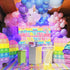Pop Birthday Party Decorations,Macaron Pastel Pop Push Backdrop 5x3Ft for Girls Boys Kids Adults Rainbow Popper Pop Fidget Toy Birthday Party Supplies Happy Birthday Banner Photography Background