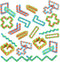Ganowo 24pcs Wacky Tracks Sensory Fidget Toys Snap and Click -Party Favors for kids8-12,4-8,Carnival Prizes ,School Classroom Rewards,Goody Bag Fillers for Kids Easter Basket Stuffers,Easter Egg