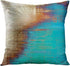 Britimes Throw Pillow Covers 18x18 Inches Home Decor Set of 4 Pillow Cases Decorative for Bed Sofa Cushion Couch Outdoor Turquoise Pillowcases (Teal and Orange) €¦