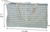 Household Essentials 2242 Krush Canvas Utility Tote | Reusable Grocery Shopping Laundry Carry Bag | Teal And White Stripes, 22" L X 11" W X 13" H,