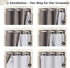 Melodieux Thermal Insulated Blackout Curtain Liner for 84 Inch Long Curtains, Off White, 40 by 80 Inch, 1 Panel, Rings Included