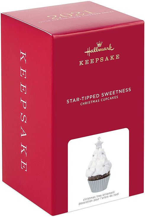 Hallmark Keepsake Christmas Ornament 2021, Christmas Cupcakes Star-Tipped Sweetness