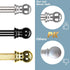 Curtain Rods for windows,Window Single Curtain Rod Set with Finials 30-60" Splicing Adjustable Curtain Rod Decorative Window Curtain Rod for Kitchen Bedroom Window Silver