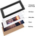 Upsimples Home 8x10 Picture Frame, Real Glass and Composite Wood for Wall or Tabletop Display, Display 5x7 Frame with Mat or 8x10 Without Mat, Hanging Hardware Included, Set of 4, Black