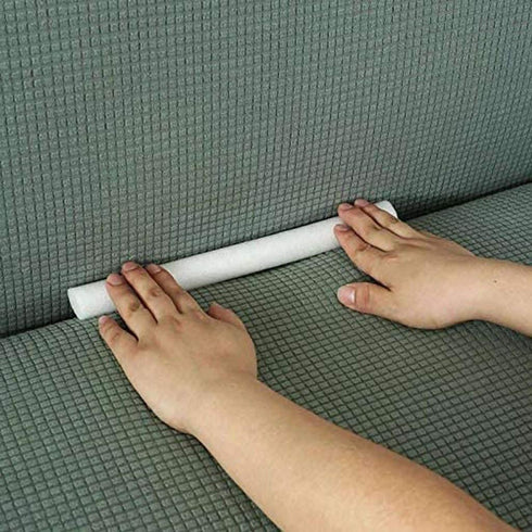 Stretch Sofa Slipcover Foam Tucker Grips, Slipcover Tuck Grips Anti-Slip Foam Stick for 1 2 3 Seater Recliner L-Shape Furniture Protector (Set of 14)
