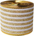 2-1/2" Wide 5 Yard Stripe Wired Edge Ribbon Christmas Ribbon for Gifts Wrapping Wreath Tree Ornaments (63MM-Glitter Gold)