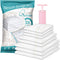 AirBaker Vacuum Storage Bags, Space Saver Bags 8 pcs (3 x Jumbo, 2 x Large, 3 x Medium) for Comforters Blankets Clothes Pillows Travel Vacuum Storage Seal Bags Hand Pump Included