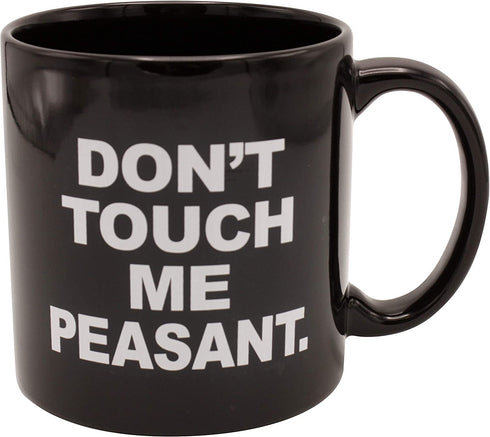 Island Dogs Don't Touch Me Peasant Giant 22 oz Ceramic Novelty Coffee Mug