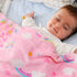 Toneed Soft Throw Blanket for Girls Kids, 50'' x 60'' Fluffy Flannel Warm Blankets for Bed, Plush Washable Decorative Fur Blanket for Room Sofa, Couch and Home Decor