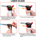 Cooking Torch Lighter, Tintec Chef Culinary Blow Torch Large Capacity, Butane Refillable, Flame Adjustable (MAX 2500°F) with Safety Lock for Cooking, BBQ, Baking, Brulee, Creme, DIY Soldering& more