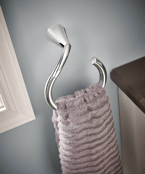 Moen YB2386BN Glyde Hand Towel Ring, Brushed Nickel