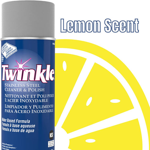 twinkle Stainless Steel Cleaner & Polish, 17 Oz
