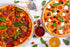 TeamFar Pizza Pan, 10? & 12? & 13.4?, 3 Pcs Pizza Pan Set Stainless Steel Pizza Pan Round Pizza Oven Pans Tray for Baking Serving, Healthy & Rust Free, Heavy Duty & Dishwasher Safe