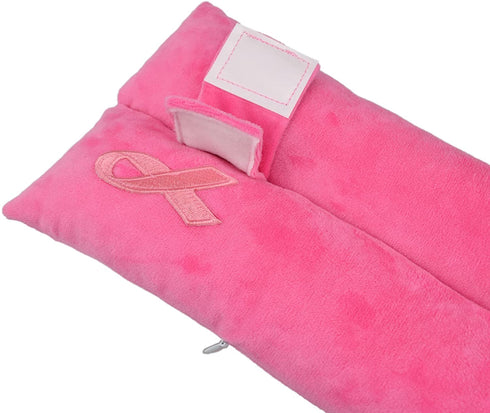 Seatbelt Pillow for Post-Surgery Comfort Mastectomy Breast Cancer Port Pacemaker Heart Surgery Recovery Support Cushion Pad Patient Care Car Travel Pillow (Pink)