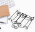 MEGREZ Desk Book Stand, Foldable Metal Recipe Holder, Kitchen Book Stand with 2 Weighted Chains to Fix Pages, Reading Book Rest Holder for Cookbook Music Document Textbook, Black
