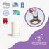 ShowerShroom Revolutionary 2" Stand-up Shower Stall Drain Protector Hair Catcher/Strainer 2", White