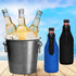 12 Pack Beer Bottle Cooler Sleeves Keep Drink Cold Zip-up Extra Thick Neoprene Insulated Sleeve Cover with Bottle Opener?12 Pack, Multi)